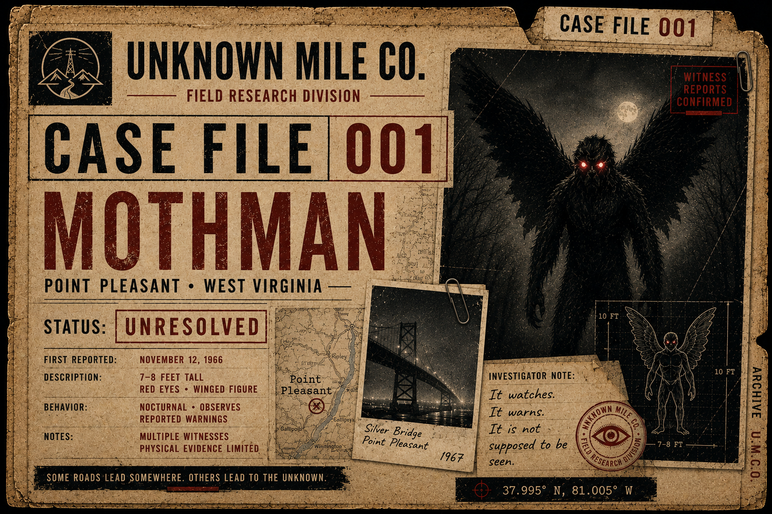 CASE FILE 001 • MOTHMAN
